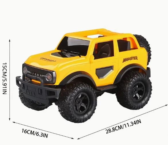 RC Car With LED Headlights, 2.4Ghz Off-Road Monster RC Truck - Mytoysbh
