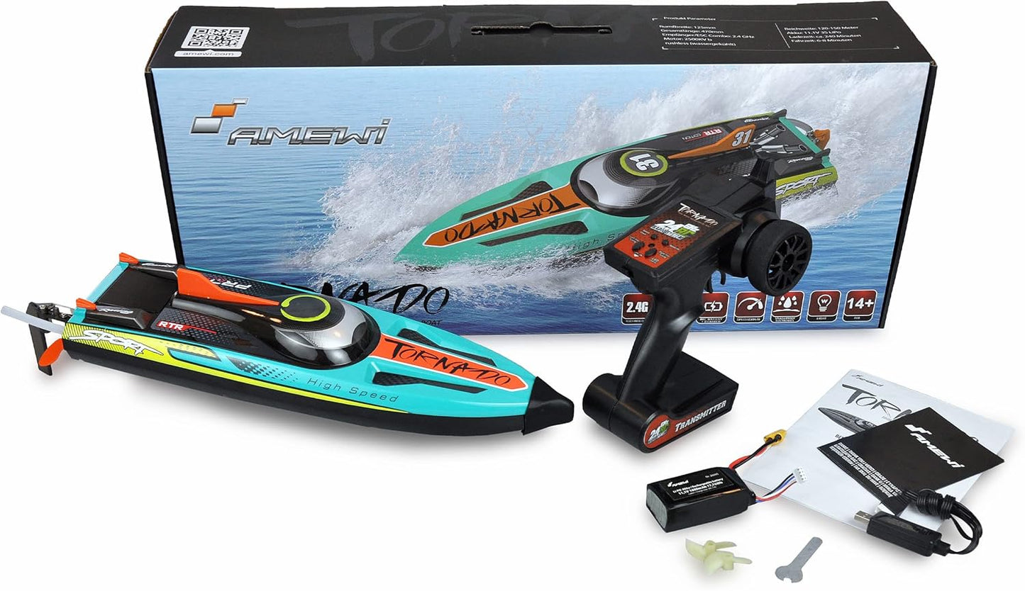 40+ MPH Fast Remote Control Boat Brushless Motor - Mytoysbh