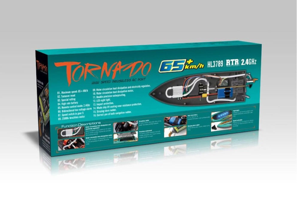 40+ MPH Fast Remote Control Boat Brushless Motor - Mytoysbh