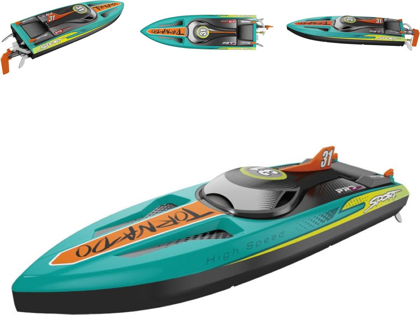 40+ MPH Fast Remote Control Boat Brushless Motor - Mytoysbh