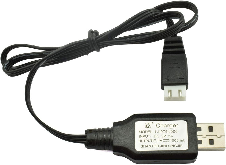 MYTOYS 7.4V 2S LiPo Battery USB Charger Cable (1A, XH-3P Connector) |