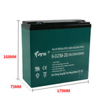48v Battery Ebike Pack 12V 20Ah Lead Acid Battery 6-dzm-20 High Capacity Scooter Battery