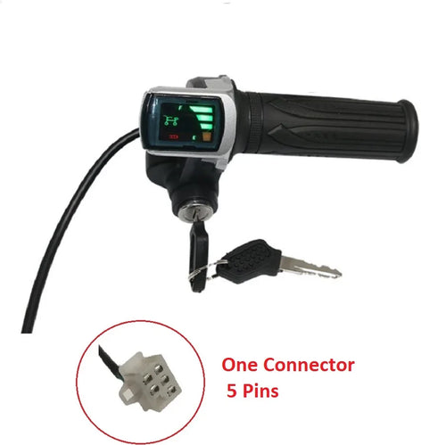 Handlebar Throttle Speed Dashboard with LCD Display, Electric Bicycle Scooter, Drift Trike Cart, Accelerator Accessories